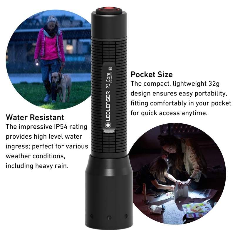 Ledlenser P3 Core Torch, Tailored Light with Advanced Focus System