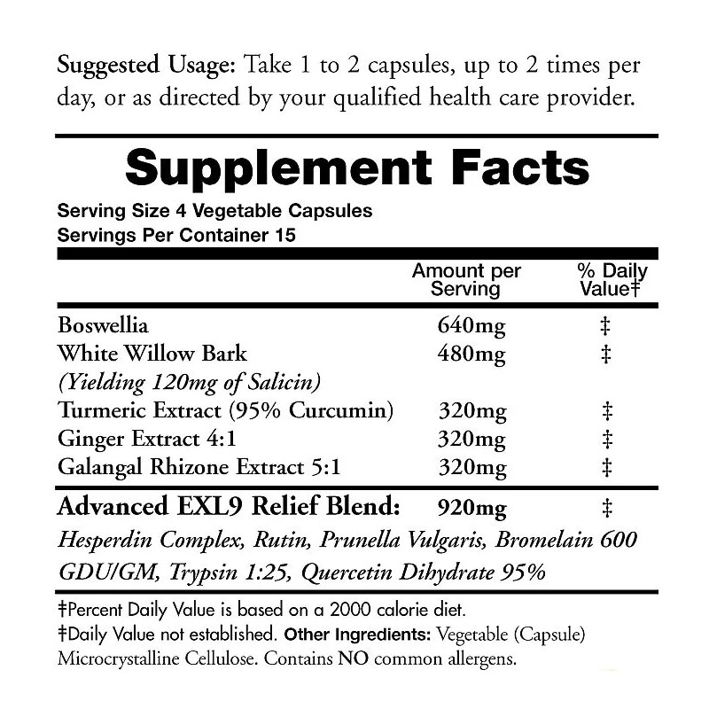 Doctors Nutra InflamEzze Advanced EXL9 -A Natural Alternative Supplement