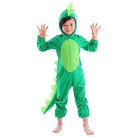 Party City Dinosaur Fighter Cosplay Costume For Kids, Green