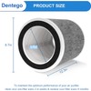 Dentego 2 Pack HP302 HP201 Filter Replacement Compatible with Shark