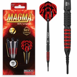BULL'S Magma Dart, Black/Red, 18 g