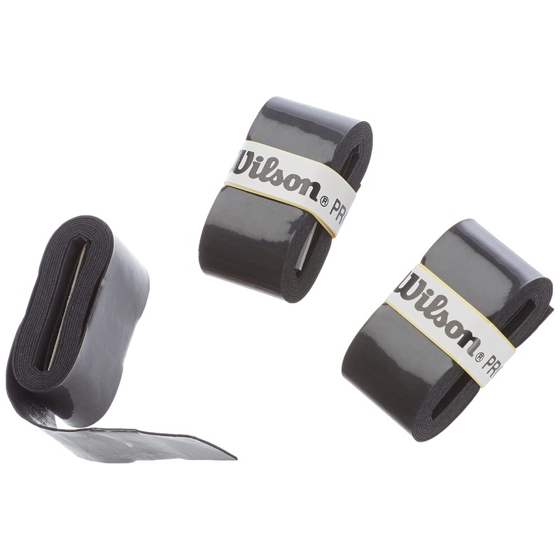 Wilson Unisex Pro Comfort Tennis Racket Overgrip, Black, Pack of