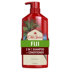 Old Spice Fiji 2 en 1 Champú y acondicionador para hombres, 650 mililitros