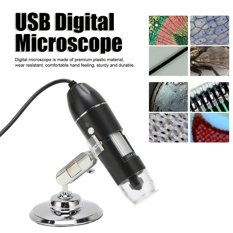 3 in 1 USB Digital Microscope 50X‑1600X Portable Handheld 8