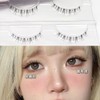 ISHR Lower Eyelashes, Thin Transparent Axis Handmade False Eyelashes, Natural,