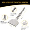 flintronic Chisel SDS Plus,165mm*75mm, Widening Series Chisels,Cracking Chisel Bent Tile