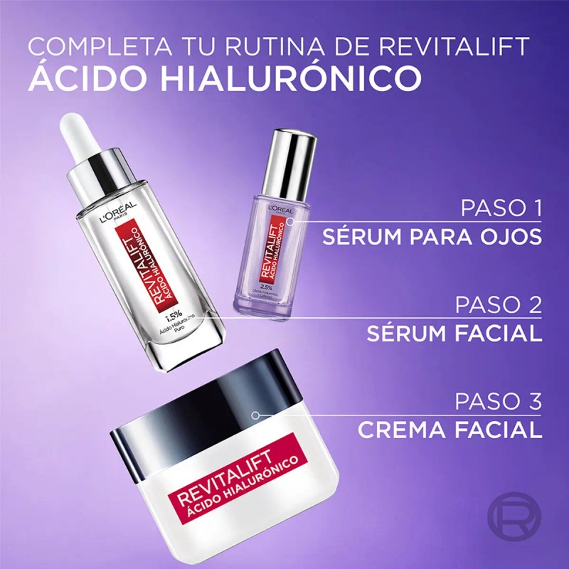 Crema Día Oréal Paris Revitalift Ácido Hialurónico 50ml