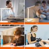 Whicow LED Desk Lamp, Desk Light with Wireless Charger, USB