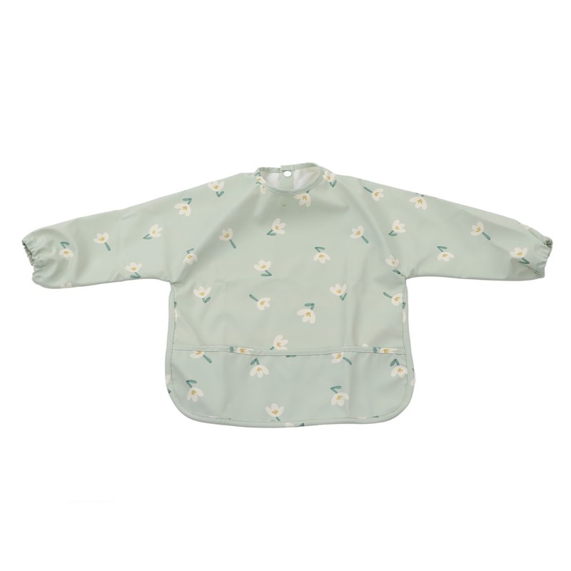 Infant Long Sleeve Bib Waterproof Cute Toddler Soft Sleeved Bib