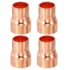 PATIKIL 5/8" to 1/2" ID Copper Reducer, 4pcs 99.9% Pure
