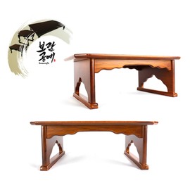 Boram Craft Haejuban Traditional lacquering method wooden tea table dumpling table, Haejuban (medium) / 보람공예 해주반 전통 칠공법 원목 찻상 교자상, 해주반(中)