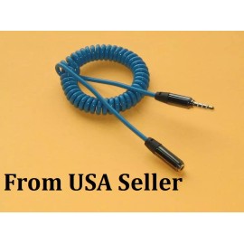 generic 3 X3.5mm Male to 3.5mm Female M/F Audio Stereo Headphone Extension Cable Cord BL