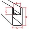 U Zinc - 3/8" - 6ft Zinc Came (Cut Into