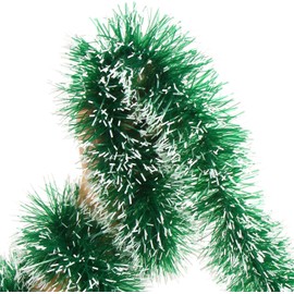 CCINEE 33FT Christmas Garland,Artificial Greenery Garland with Snow for Mantle Stair Fireplace Xmas Decoration