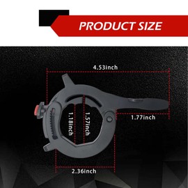 Ferianl Motorcycle Cruise Control Assist, Throttle Lock, Throttle Mounted Motorcycle Cruise Assist Wrist Hand Grips (Black)