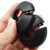 Pack of 6,15mm Plastic Radiator Pipe Covers Black Pipe Collars