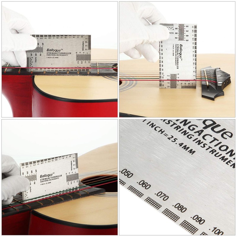 Mudder 10 Pieces Guitar Luthier Tools Include 9 Understring Guitar