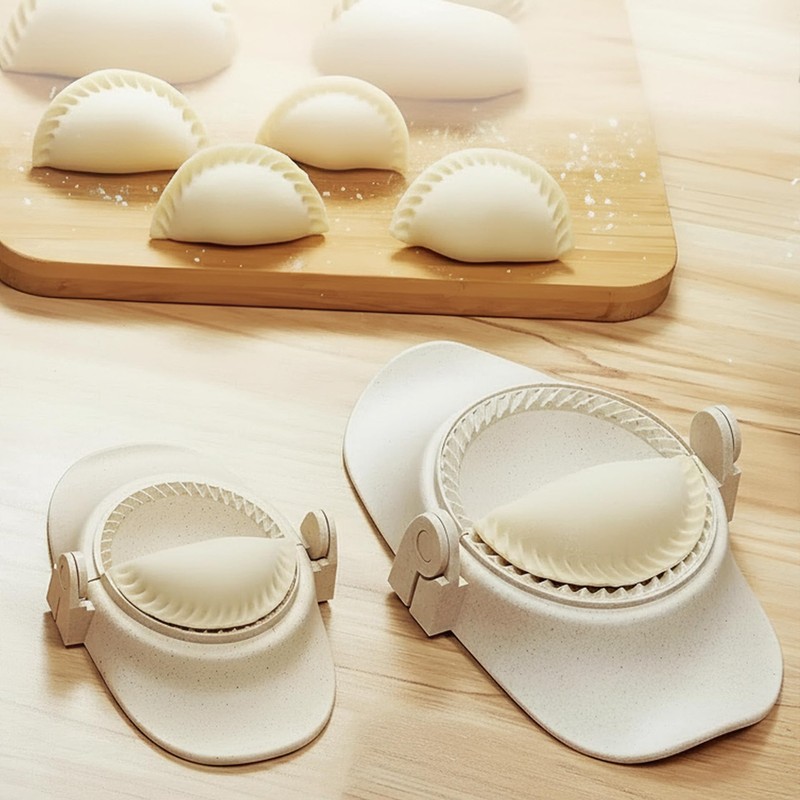 LMFEG Dumpling Maker Set with Dough Cutter and Empanada Press