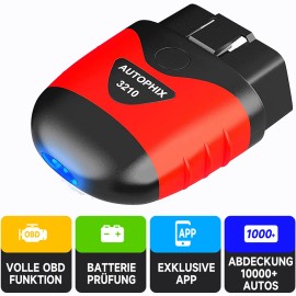 AUTOPHIX OBD2 Scanner Reader Bluetooth Wireless Clear Error Code Live Data Reset