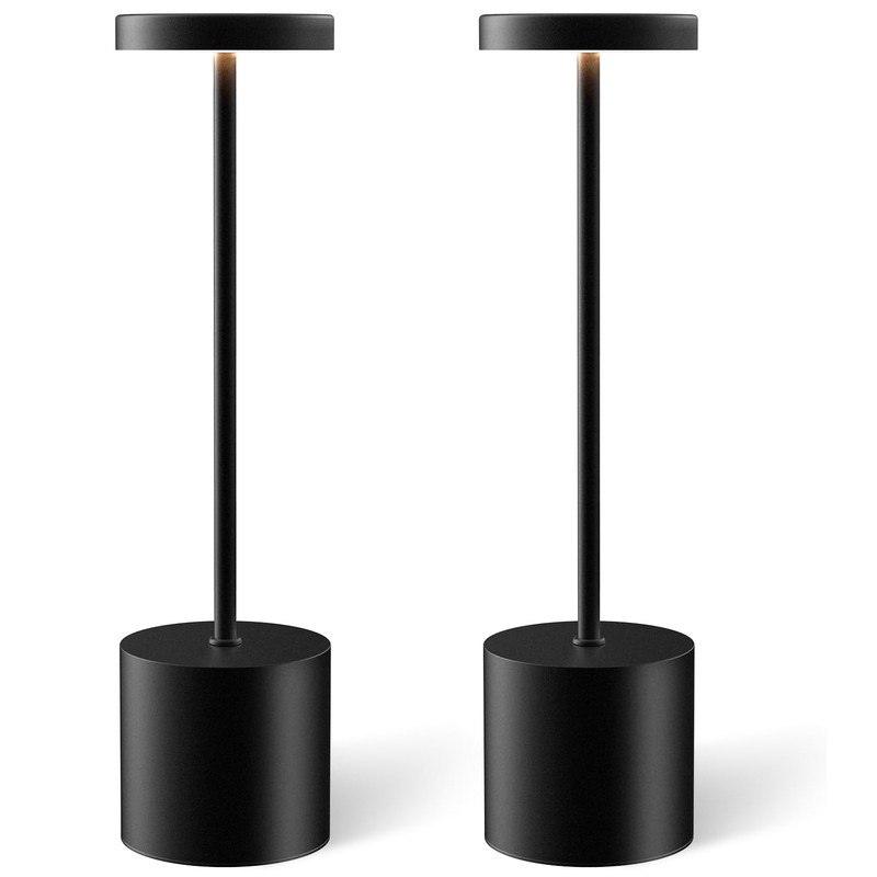 Cordless Table Lamp Set of 2, Rechargeable 5000mAh Battery Powered