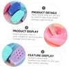 Beavorty 4pcs Double-sided Bath Scrubber for Deep Cleansing Ergonomic Handheld