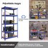 Wefrib Heavy Duty 5 Tier Shelf - Garage Shelving Units