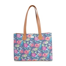 Pinaken Handcrafted Vegan Leather Office Tote Bag For Women Fairy Garden Office Tote Bag Fairy Garden Themed Stylish Trendy Shoulder Bag