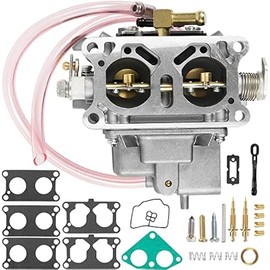 15003-2766 Carburetor Carb with Repair Kit Compatible with 2001-2008 Kawasaki Mule 3000 3010 3020 Replaces 11060-2477 11060-2478 11060-2479