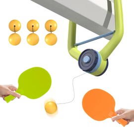 Haokelai Door Ping Pong Game, Hanging Door Pong, Adjustable Doorway Game Door Ping Pong with Racket and Balls, Indoor Hanging Table Tennis, for Interactive Games and Exercise