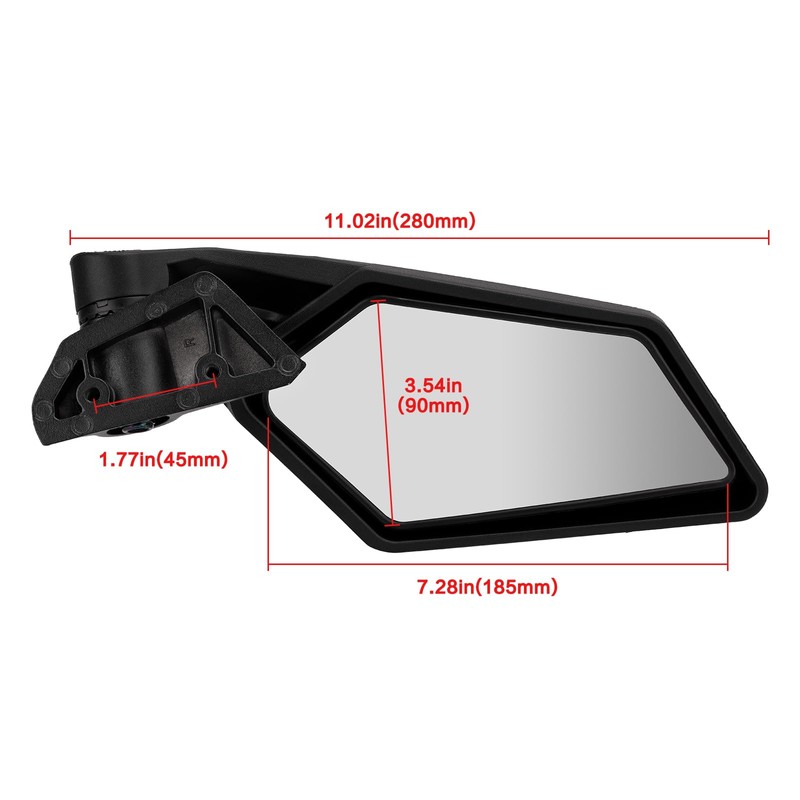 SMOTRCC X3 Side Mirrors Compatible with Can-Am Maverick X3 /