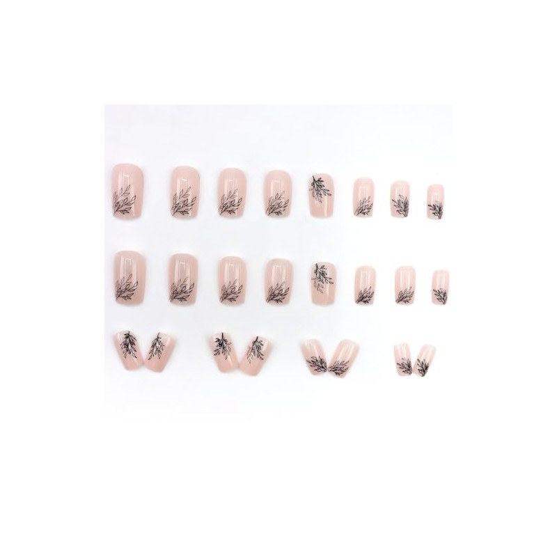 Uñas Postizas Cuadradas De Cobertura Total, Uñas Acrílicas De Color