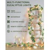 suddus Vines with Lights Plug in, 33ft 100 LED Eucalyptus