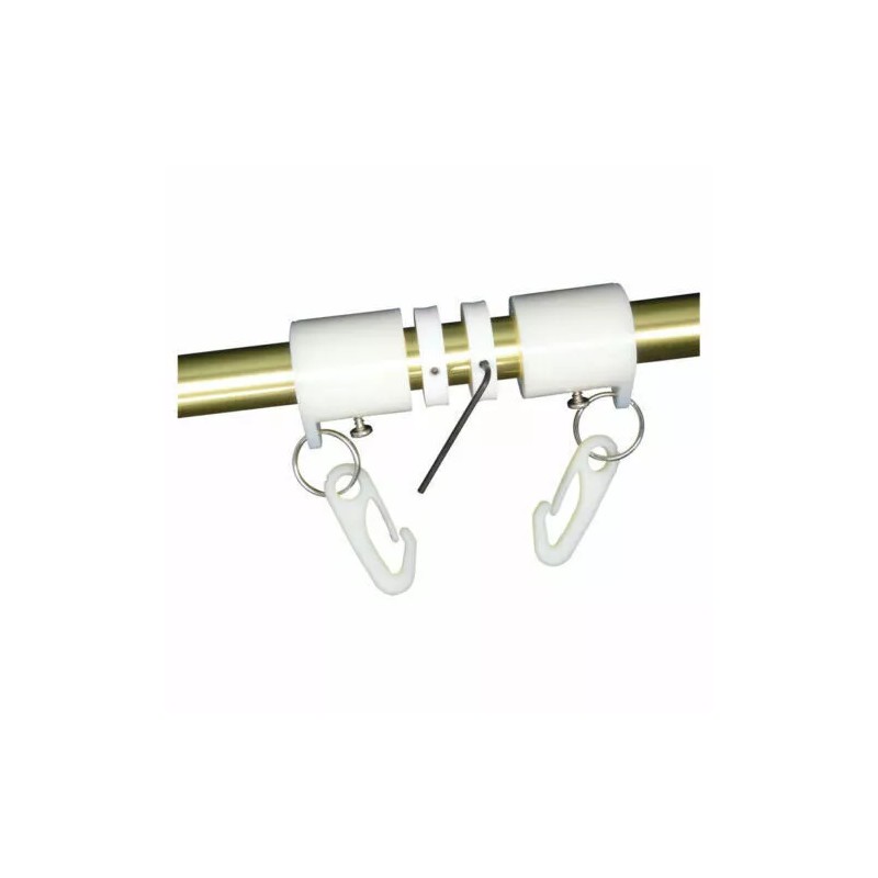 Neverfurl 1" White Never Furl Eliminates flag wrapping around pole