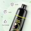 KAISASA Champú para teñir el cabello negro 3 en 1