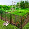 Getlay Tall Garden Fence,Wide Gate Low Threshold Fence for Garden,