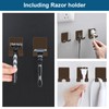 Diesisa Razor Holder for Shower + Adhesive Wall Hooks, Premium