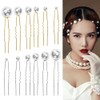 Favengo Pack of 36 Hair Pins Beads Wedding Hair Clips