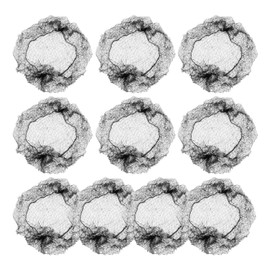 10 Pieces Of Black Invisible Hair Net, Elastic Sleep Hair Net, Dancer Hair Tool, Stage Performance Hair Strap.