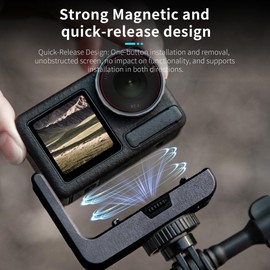 YDW L-Shaped Quick Release Mount Compatible with DJI Osmo Action 5 Pro, Osmo Action 4, and Osmo Action 3,with 1/4 Screw Hole/AC Interface,Quick Release Adapter for Osmo Action Accessories
