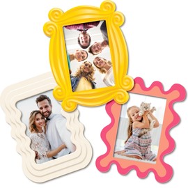 Magnetic Photo Frames - Fun & Unique Magnet Picture Frame - Magnetic Frames for Refrigerator, Locker & More - Fridge Picture Frame Magnets - Magnetic Picture Frames for Refrigerator 4x6, 3 Pack