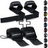 Fitgriff® Wrist Wraps + Lifting Straps Set - for Fitness,