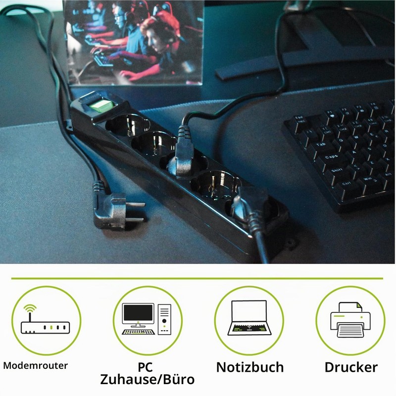 Tecnoware Power Systems Power Strip - Electrical Power Strip with