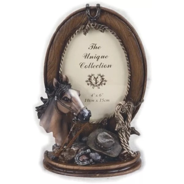 Unbranded 3D Old West Cowboy Hat Rope Horse Head Frame