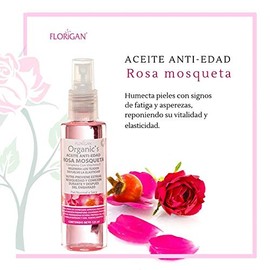 Aceite Rosa Mosqueta Anti-Edad con Vitamina E Florigan 125ml. (3 Piezas)                                                                              