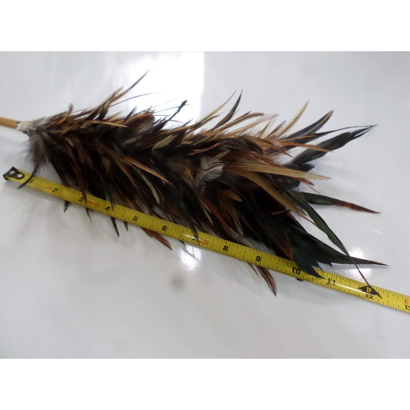 Real chicken rooster feather duster 17 inch