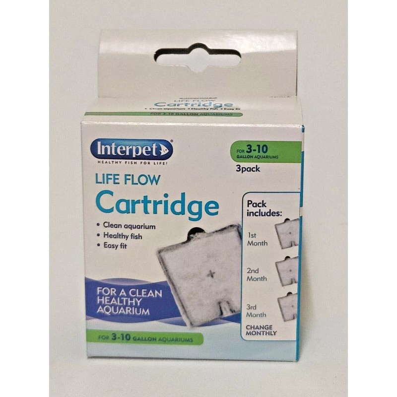 Interpet Life Flow Cartridge Internal Filter - for 3-10 Gallon
