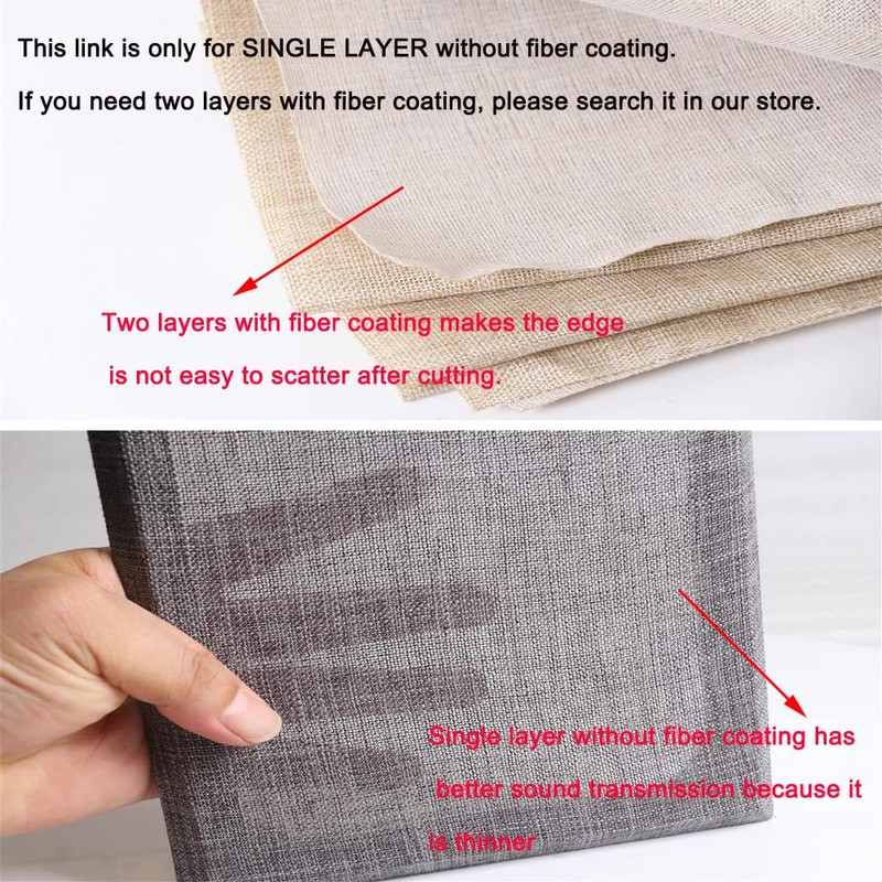 Flushbay Speaker Grill Cloth Linen Single Layer Speaker Fabric Protective