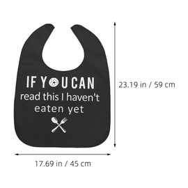 iplusmile 2Pcs Adult Bibs for Eating - Reusable Washable Clothing Protectors Feeding Bibs for Elderly Women Men Seniors