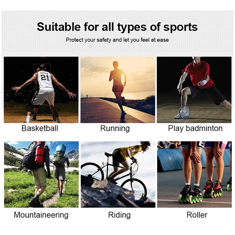PISIQI Knee Compression Pads Long Leg Sleeve Brace Protection for