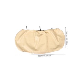 PACKOVE 1set Car Seat Pu Seat Protectors Headrest Breathable and Stylish Automotive Interior Accessories for Trucks and Cars